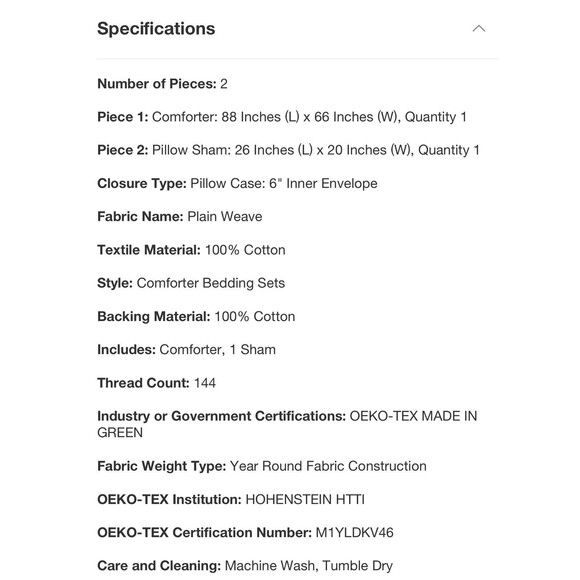 Twin Flower/Plaid Reversible Kids' Comforter Set - Pillowfort NEW - Picture 7 of 7